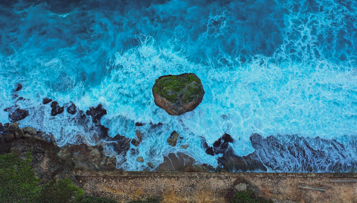 Puerto Rico beach at golden hour